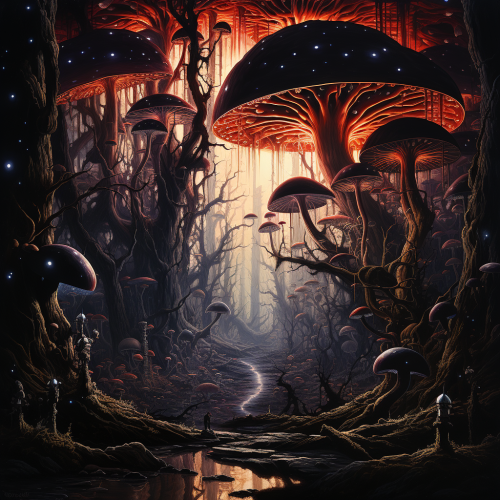 Colorful abstract hallucinations artwork