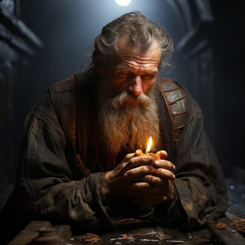 Hands prayer for deep meditation