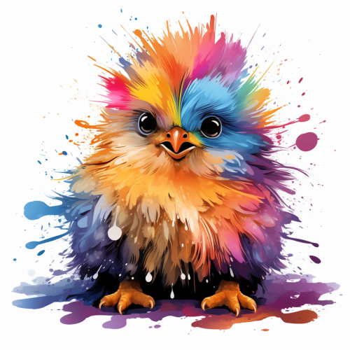 Cute Silkie Sitting on Porch