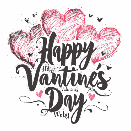 Handwritten calligraphy text for Happy Valentines Day Handwritten calligraphy text for Happy Valentines Day