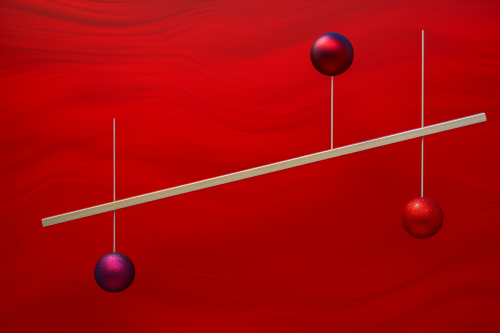 Hard Drives Balancing on Metal Rods