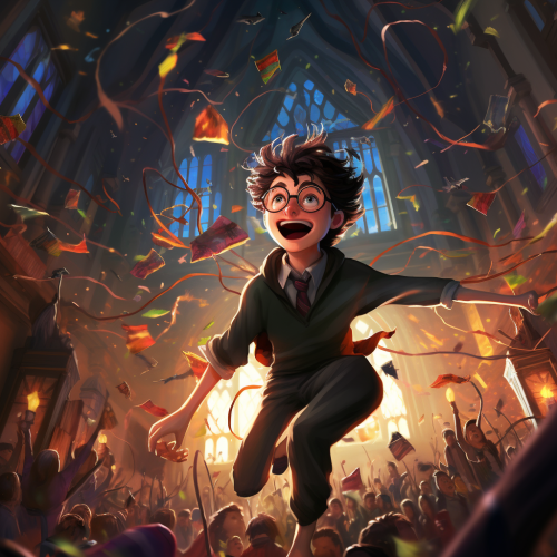 Harry Potter dancing the Tcha Tcha in Pixar style