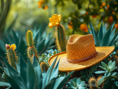 Realistic hat sauce Starseed Academy in jungle