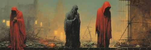 Haunting Street Life Suffering Art