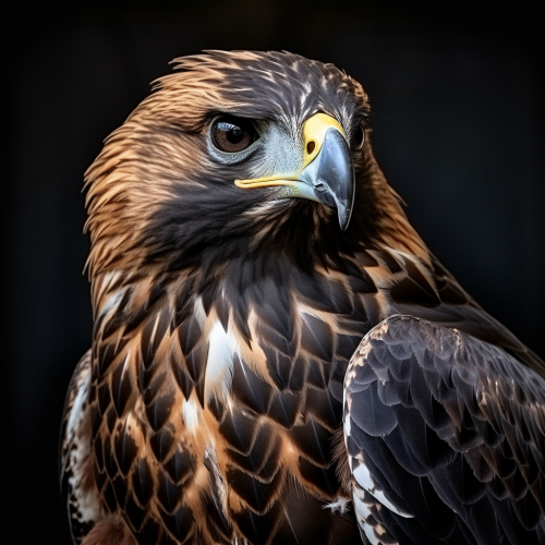Cute Hawaiian Hawk with Dark Chocolate Coat