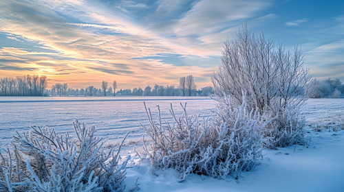 HDR snowy landscape with Sony Alpha camera