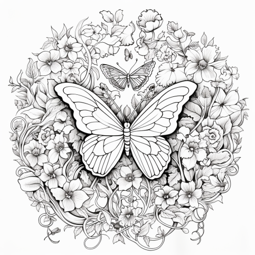 Ornate phrase  healing matters  surrounded by butterflies