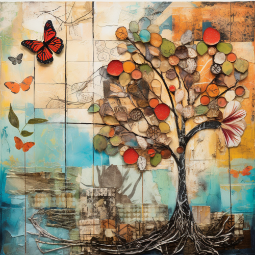 Healing Nature Mixed Media Artwork