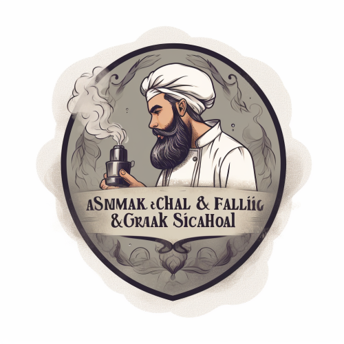 Logo of a chef grilling and smoking Logo of a chef grilling and smoking