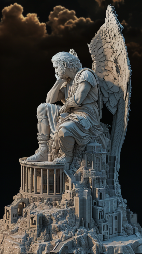 Heavenly Figure with Divine Aura