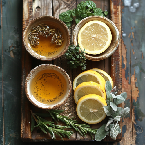 Herbs Tea Lemon Honey Photo