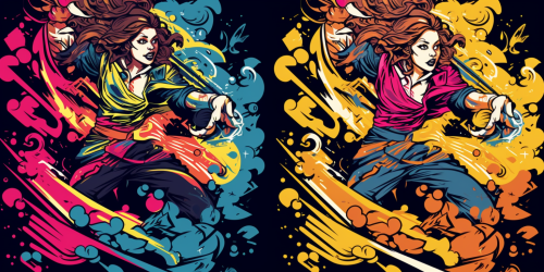 Hermione Granger in epic magic duel Hermione Granger in epic magic duel