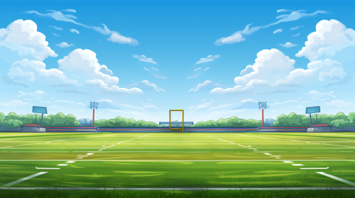High school sports field background