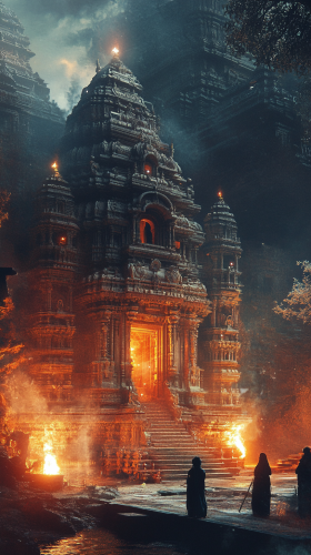 worshippers of Hindu God Shani Dev