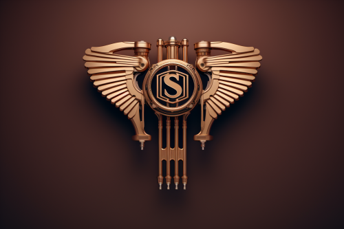 Art Nouveau Hispano-Suiza 8 Aircraft Engine