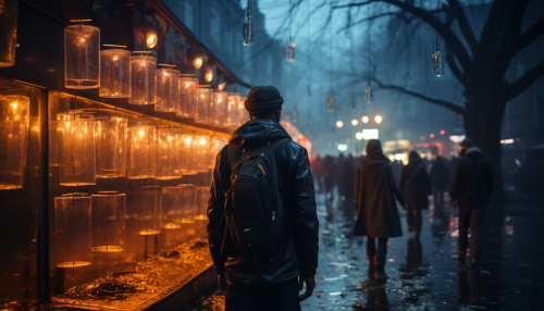 AR Screen Displays Homeless People's Data