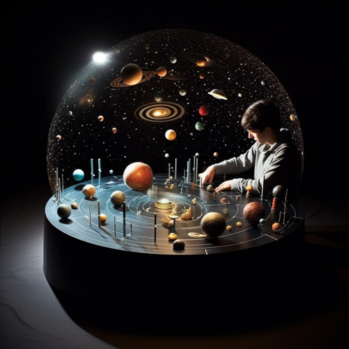 Charming homemade planetarium for stargazing