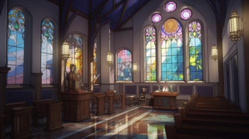 Opulent Gothic Hospital Clinic Interior