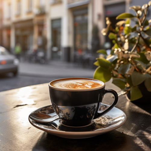 Hot Americano Coffee Cup