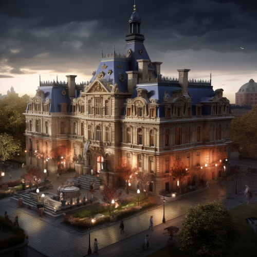 Old Hotel de Ville from 1800