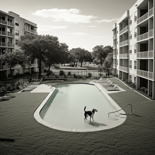 Scenic Houston Apartment Complex with Pool and Dog Park