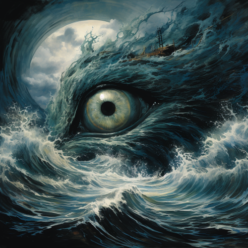 Captivating view of the eye of a hurricane