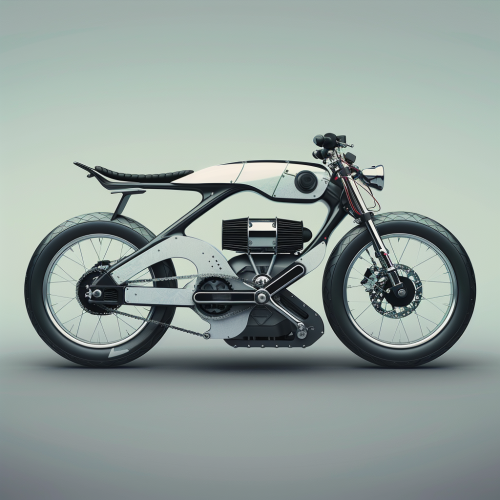 Hybrid vehicle with bicycle and motorcycle design
