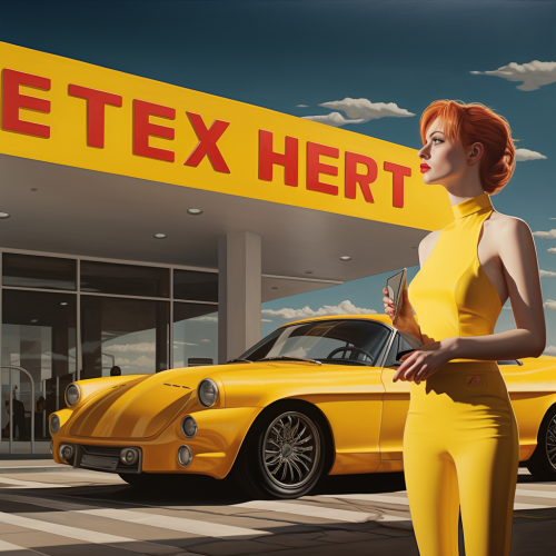 Hyper Realistic Hertz Car Picture