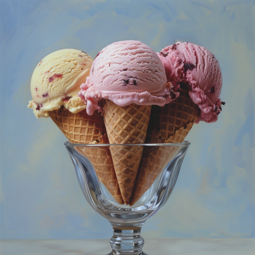 Sweet Ice Cream Dessert Treat