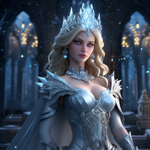 Ice Kingdom Princess in Comic Art
