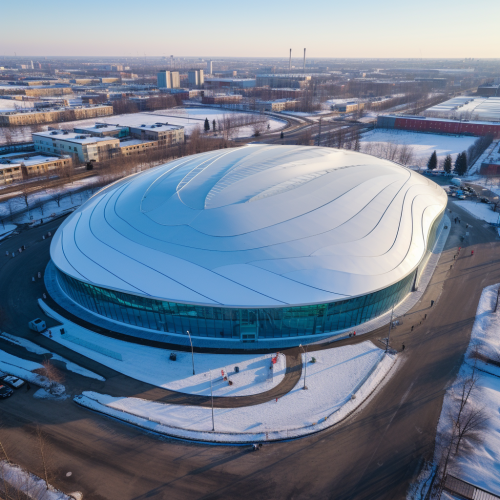 Ice Arena Above View