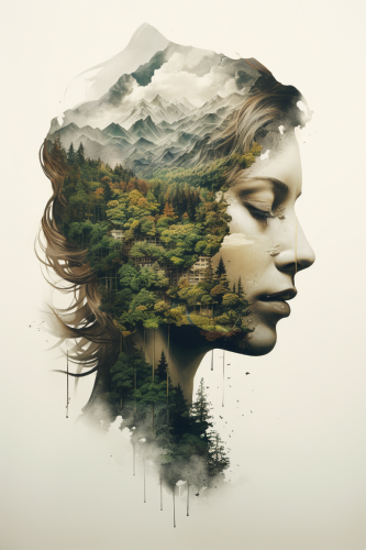 Beautiful double exposure photography