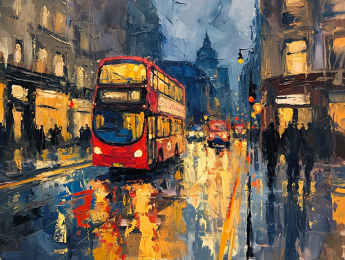 Impressionist British Street Painting 2020s Impressionist British Street Painting 2020s