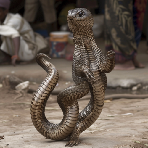 Indian King Cobra Dancing with Flute