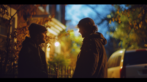 Indie movie conversation home portrait Indie movie conversation home portrait