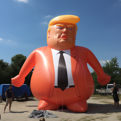 Inflatable Trump Image - Engaging and Unique