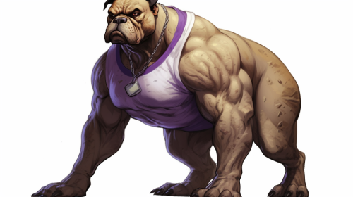 American Bully with impressive muscles American Bully with impressive muscles