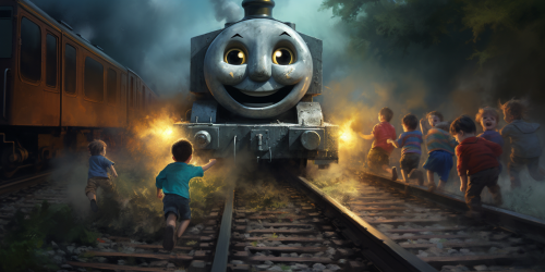 Insane Thomas Train Scaring Kids