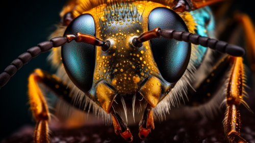 Close-up of an Insect in Macro