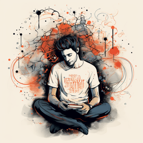 Inspiring scribble design with quotes