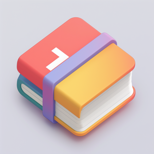 Simple instructional manual icon