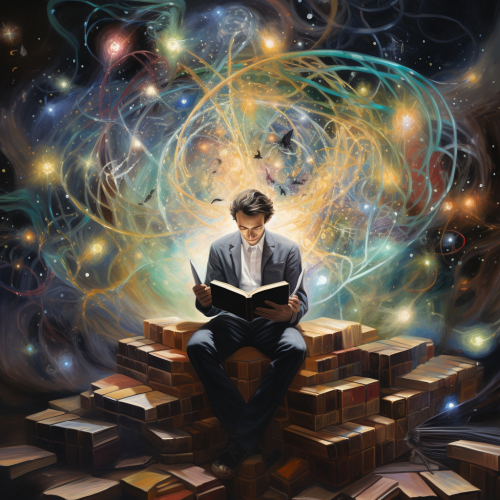 Fascinating intellectual universe illustration