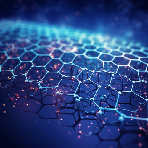 Interconnected hexagons symbolizing REST API communication