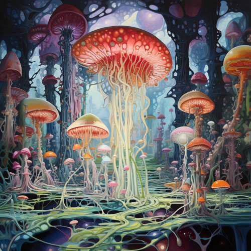 Fascinating interdimensional organism in motion