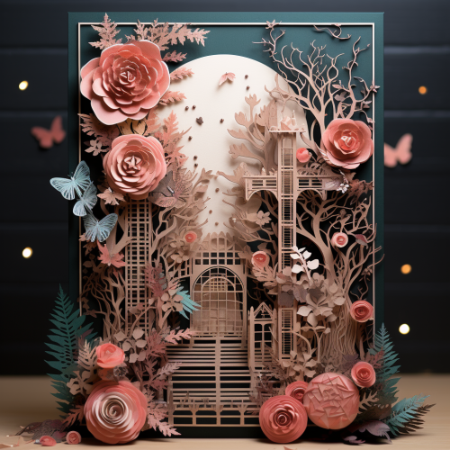 Beautiful layered boho wedding invitation