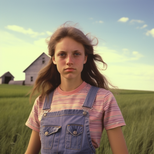 Snapshotted teenage girl from Iowa in 1980  ?