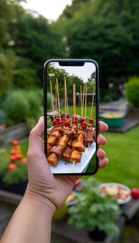 iPhone 15 Pro Garden Kebabs Shashlik Table