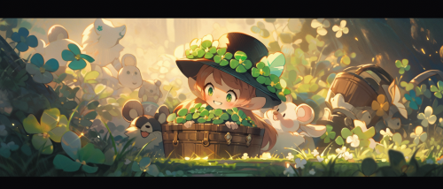 Leprechaun with Pot of Gold