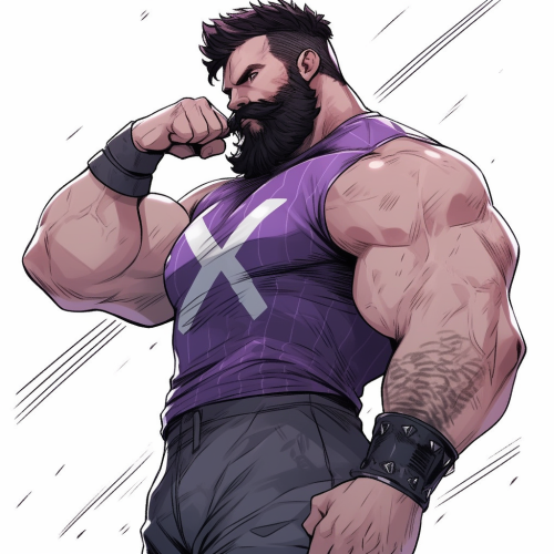 Bearded Irish Wrestler in X-Men Gear