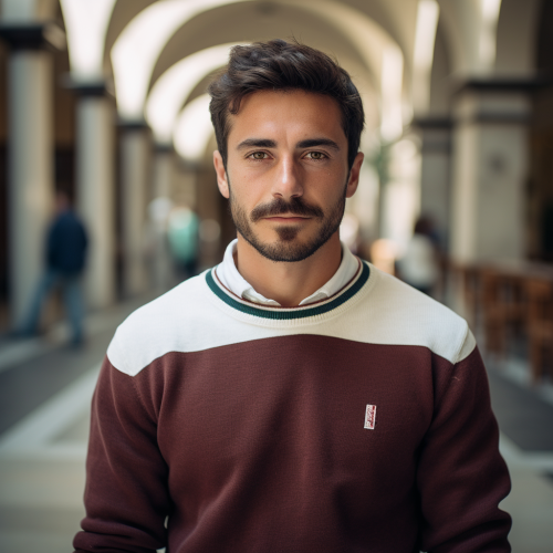 Italian Man in University: Smart and Stylish Italian Man in University: Smart and Stylish